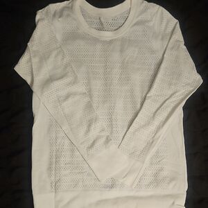Lululemon White Long Sleeve Top